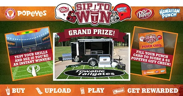 Popeyes Sip to Win Sweepstakes & Instant Win Game 2017