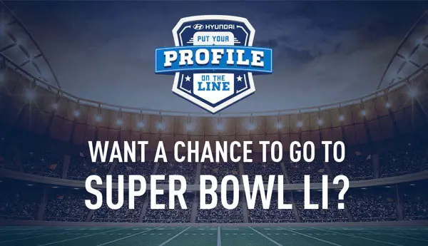 Hyundai NFL Put Your Profile On The Line Sweepstakes