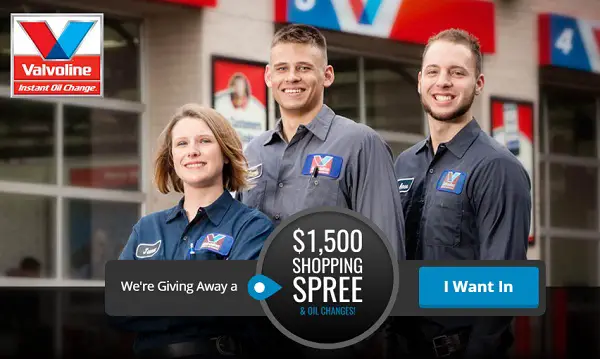 Quickly Valvoline’s Giveaway: Win Free Oil change for a year and more!
