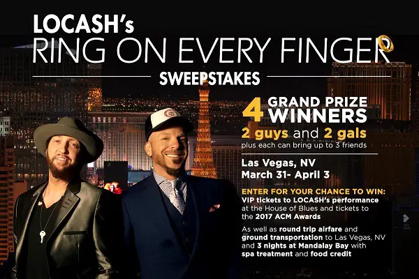 Comcast LOCASH’s Ring On Every Finger Sweepstakes