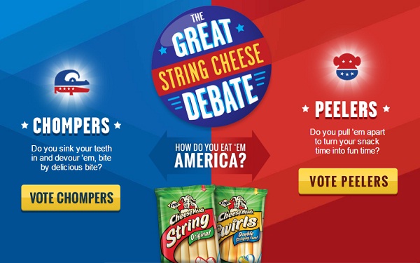 Frigo Cheese Heads “Great String Cheese Debate” Promotion