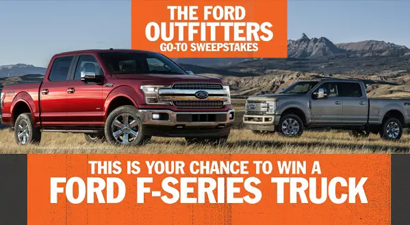 The Ford Outfitters ‘Go To’ Sweepstakes