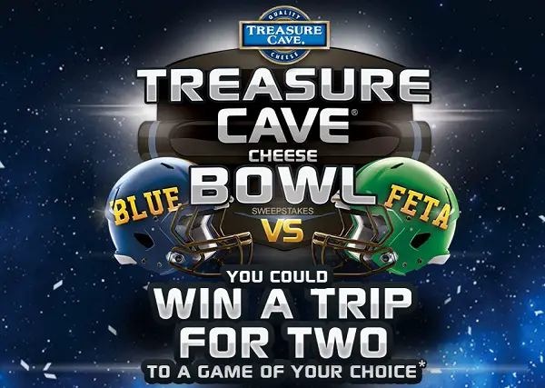 Treasure Cave Cheese Bowl Game Sweepstakes
