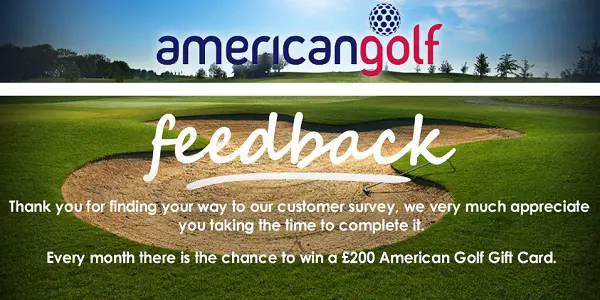 American Golf Customer Feedback Survey