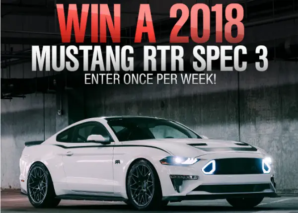 2018 RTR Spec 3 Mustang Giveaway