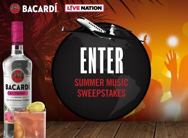 Bacardi Summer Music Live Nation Sweepstakes