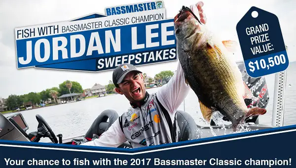 The “Fish with Bassmaster Classic Champion, Jordan Lee” Sweepstakes