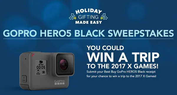 Best Buy GoPro Holiday Sweepstakes