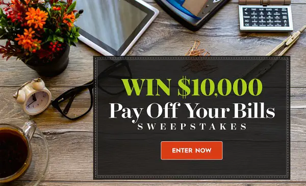 BHG.com Pay Off Your Bills Sweepstakes 2018