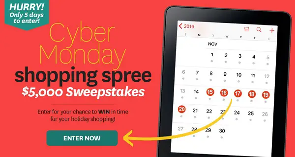 BHG Cyber Monday Shopping Sweepstakes