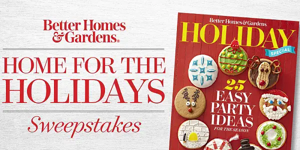 BHG Home for the Holidays Sweepstakes 2017