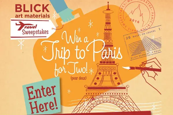 Blick Art Supplies Travel Sweepstakes