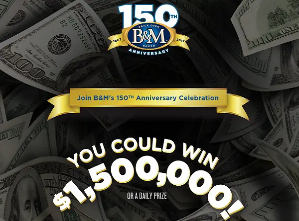 B&M Baked Beans Big Money Game: Win $1,500,000!