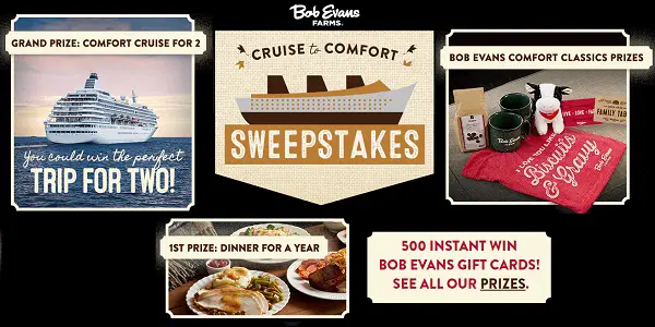 Bob Evans Cruise to Comfort Sweepstakes