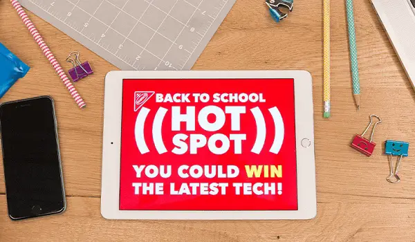 Back To School Hot Spot Instant Win Game
