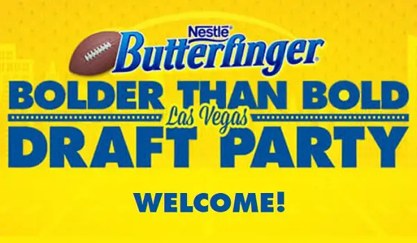 Butterfinger Bolder Than Bold Las Vegas Draft Party Sweepstakes