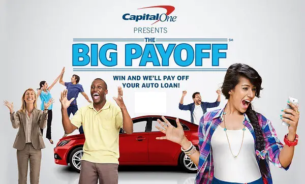 Capital One Auto Finance Big Payoff Sweepstakes