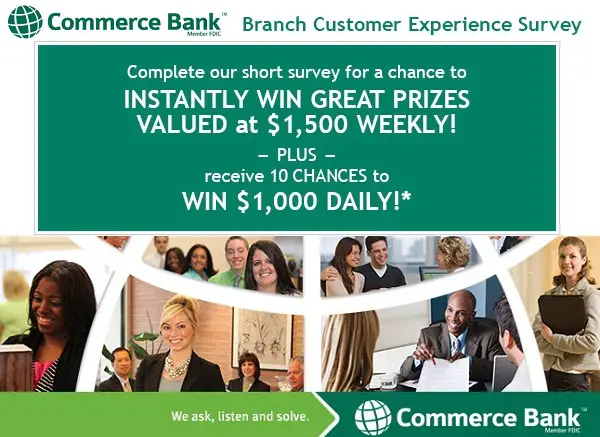 Commerce Bank Listens Customer Experience Survey