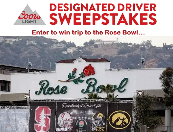 Coors Light - Online Designated Driver Sweepstakes
