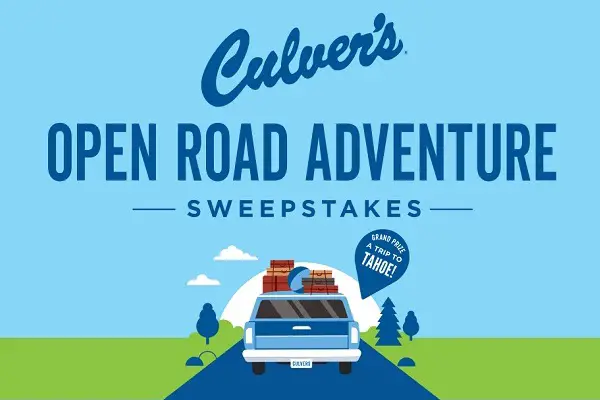 Pepsi/Culver’s Open Road Adventure Sweepstakes