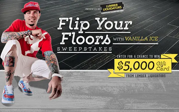 DIY Network Flip Your Floors Sweepstakes with Vanilla Ice Sweepstakes