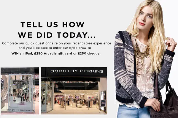 Dorothy Perkins Customer Feedback Survey