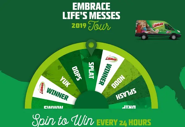 Libman Embrace Life’s Messes Sweepstakes & Instant Win Game