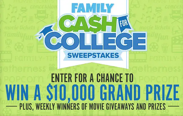 Fandango Cash for College Sweepstakes