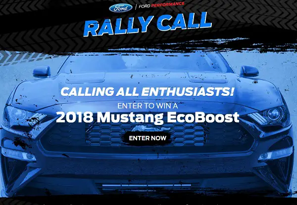 2017 Ford Performance Rally Call Sweepstakes