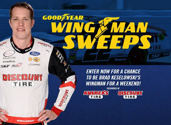 Goodyear Wingman Sweepstakes: Win NASCAR Trip