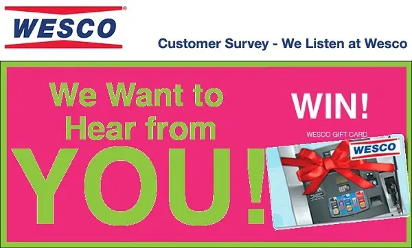 Go Wesco Listen Customer Feedback Survey