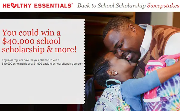 Healthy Essentials Back To School Sweepstakes