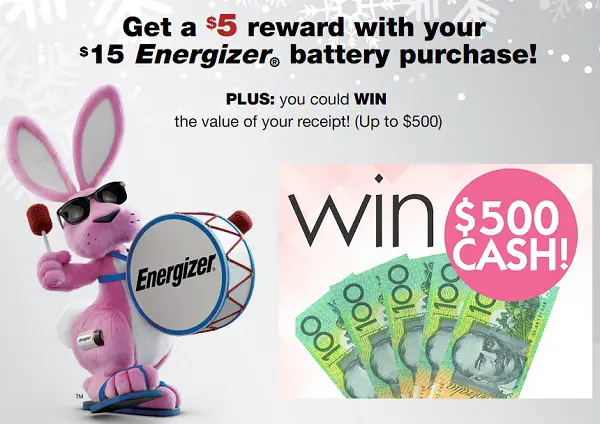 Energizer “You Could Win What You Buy” Sweepstakes