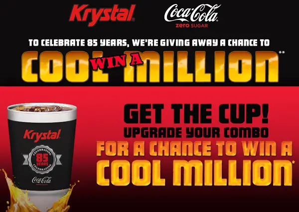 Krystal's 85th Birthday with Coke Zero Sugar Sweepstakes