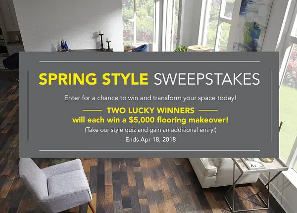 Lumber Liquidators Spring Style Sweepstakes