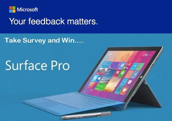 Microsoft Store NPS Survey Sweepstakes