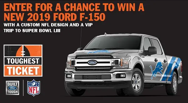 NFL and Ford Toughest Ticket Sweepstakes