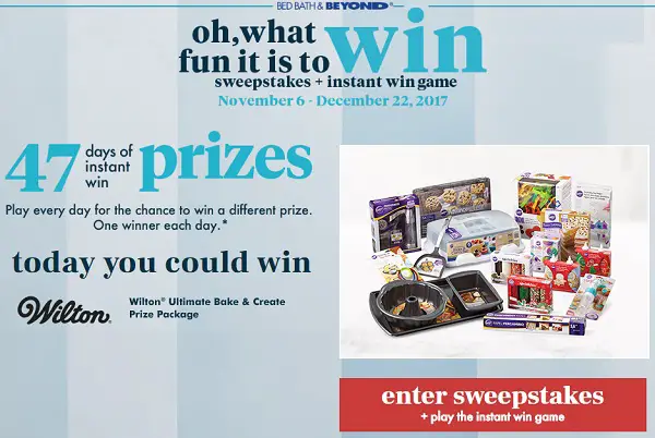Oh, What Fun It is to Win! Sweepstakes & Instant Win Game