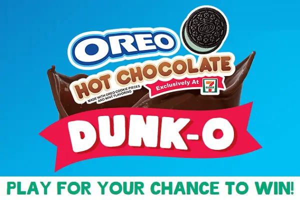 Oreo Hot Chocolate Dunk-O At 7-Eleven Sweepstakes