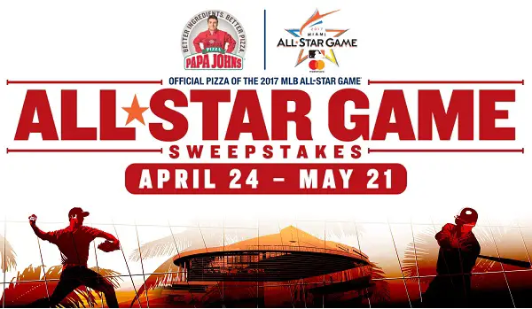 The Papa John’s MLB All-Star Sweepstakes