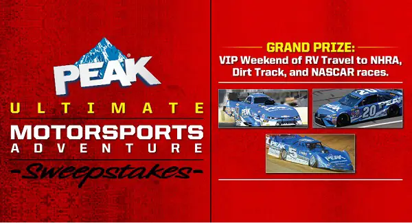Peak Auto Ultimate Motorsports Weekend Sweepstakes