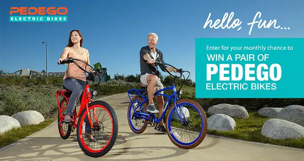 Win Pair of Pedego Electric Bikes Sweepstakes