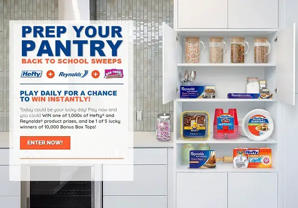 Prep Your Pantry Back to School Sweeps