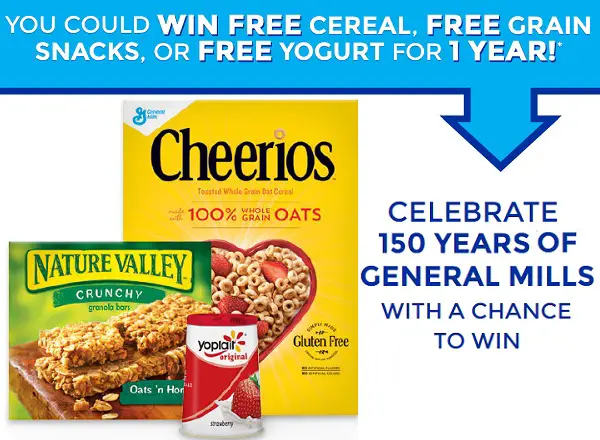 General Mills Anniversary Instant Win Game