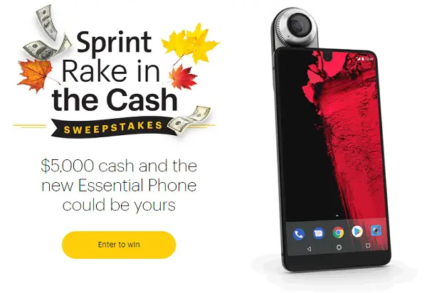 Sprint Rake In the Cash Sweepstakes