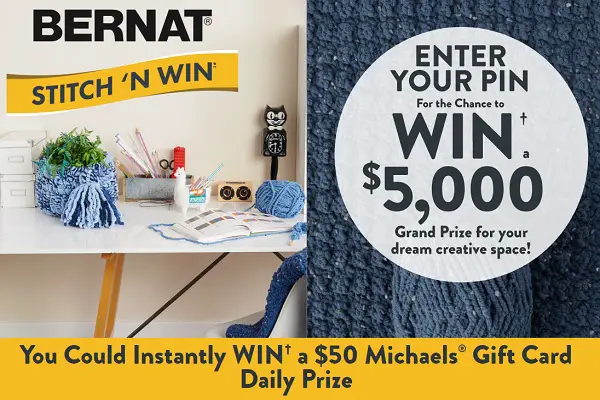 Bernat Stitch ’N Win Sweepstakes 2021: Win $5000 Cash