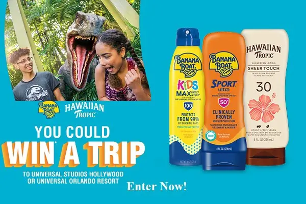 Sun Fun Done Sweepstakes: Win Trip to Universal Orlando or Universal Studios Hollywood