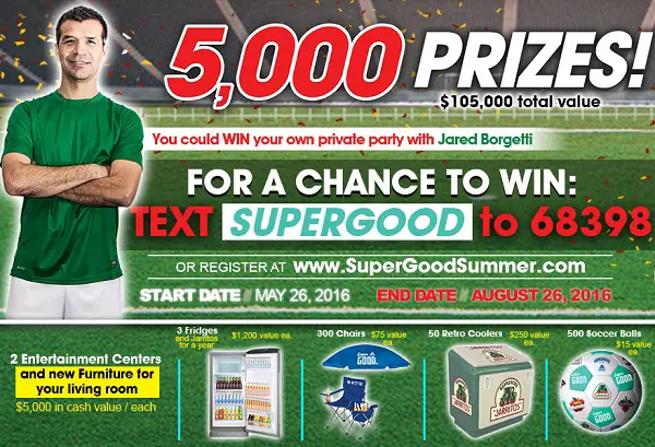 Novamex Super Good Summer Sweepstakes