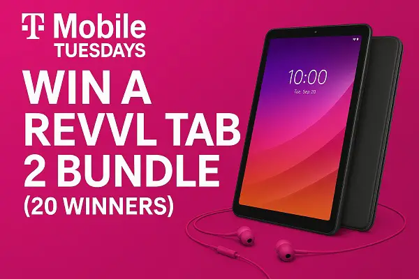 T-Mobile Tuesday Giveaway: Win a Revvl Tab 2 Bundle! (20 Winners)