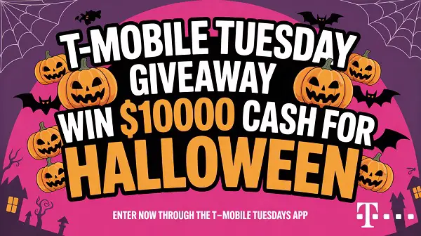T-Mobile Tuesday Halloween Giveaway: Win $10,000 Cash and $500